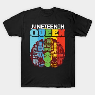 Juneteenth Queen Bleesed T-Shirt